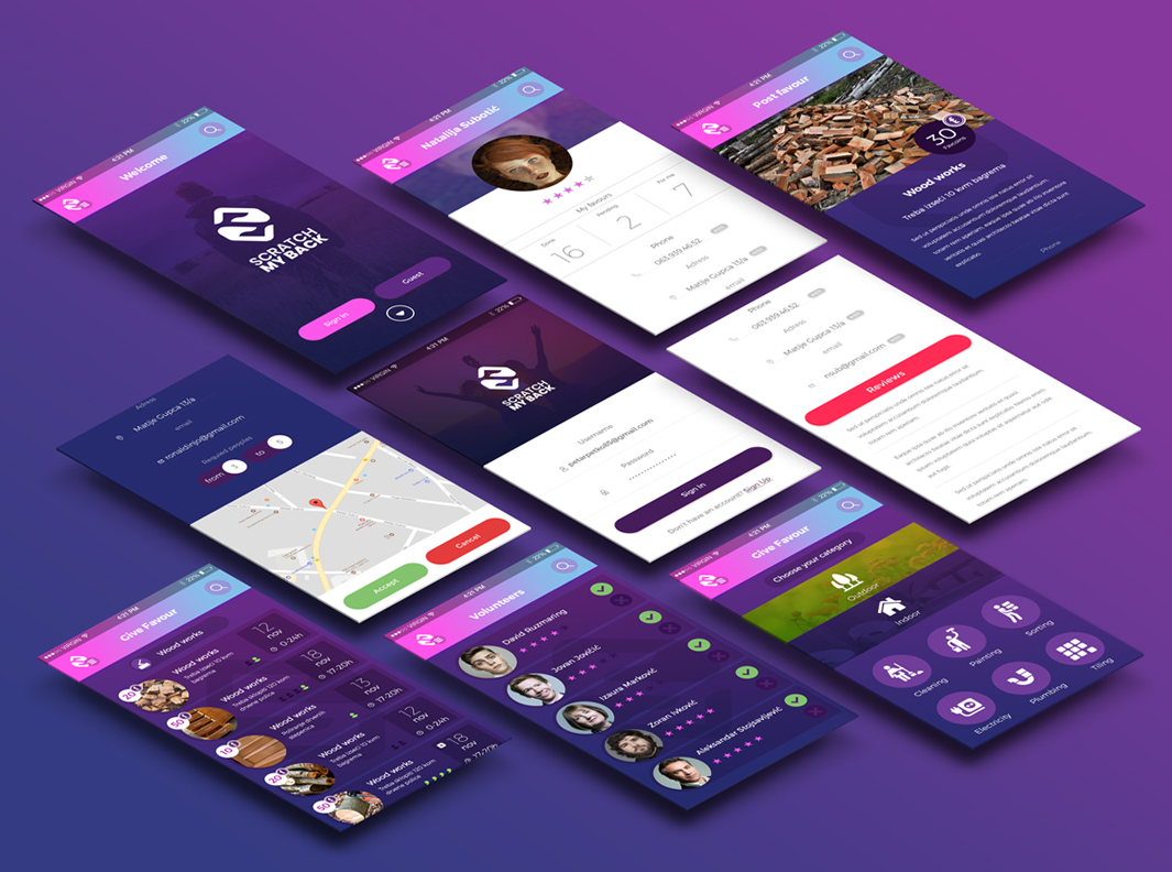 app mockups